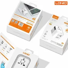 شارژر دیواری 45 وات و تبدیل برق یونیورسال الدینیو LDNIO Z8