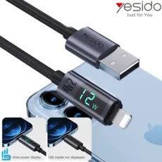 کابل (تبدیل) شارژ لایتنینگ Lightning آیفونی YESIDO CA122 یسیدو 1.2 متر