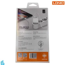 شارژر دیواری الدینیو LDNIO A2316c به همراه کابل تبدیل USB-C