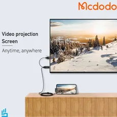 کابل تبدیل لایتنینگ به HDMI مک دو دو Mcdodo CA-6400 طول 2 متر Lightning to HDMI
