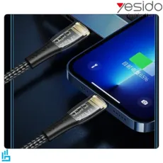 کابل شارژ (تبدیل) تایپ سی type-c به لایتنینگ Lightning آیفونی یسیدو YESIDO CA102 طول 2 متر