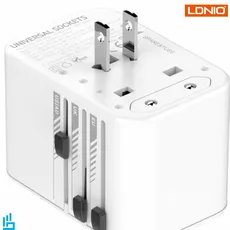 شارژر دیواری 45 وات و تبدیل برق یونیورسال الدینیو LDNIO Z8