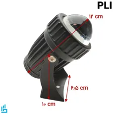 جت لایت 12وات بدنه مشکی پرشین لایت PLI
