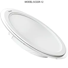پنل SMD گرد دور شیشه 12 وات شیله مدل SCGSR-12
