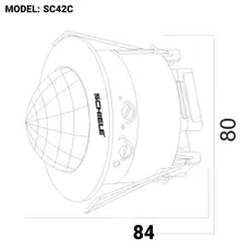 سنسور سقفی توکار مدل SC42C | اکسلنت کالا