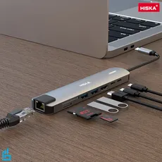 هاب 8 پورت USB-C هیسکا مدل HR-51 | اکسلنت کالا
