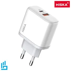 شارژر دیواری هیسکا مدل H-108 به همراه کابل USB-C | اکسلنت کالا