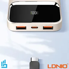 پاور بانک PQ12 الدینیو 10000 میلی آمپر LDNIO