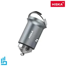 شارژر فندکی هیسکا مدل HCC-306 به همراه کابل تبدیل  USB-C | اکسلنت کالا