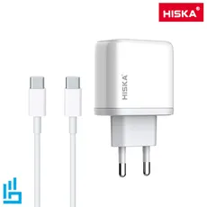 شارژر دیواری هیسکا مدل H-108 به همراه کابل USB-C | اکسلنت کالا