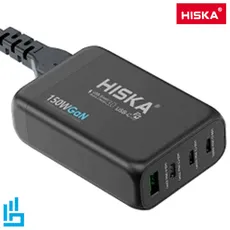 شارژر 150W فست و PD چهار پورت هیسکا مدل H138GAN