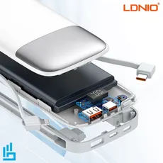 پاور بانک PQ19 الدینیو 10000 میلی آمپر LDNIO