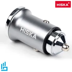 شارژر فندکی هیسکا مدل HCC-306 به همراه کابل تبدیل  USB-C | اکسلنت کالا