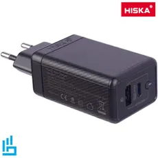 شارژر موبایل 65 وات هیسکا مدل HISKA H126GaN | اکسلنت کالا