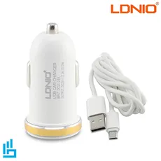 شارژر فندکی الدینیو LDNIO مدل C22Q با کابل TYPE-C TO TYPE-C