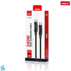 کابل تبدیل تایپ سی به تایپ سی LX-16 هیسکا HISKA طول 1.8 متری | اکسلنت کالا