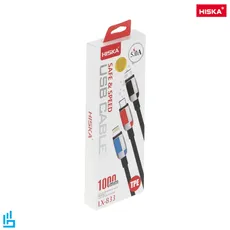 کابل تبدیل لایتنینگ (آیفونی) LIGHTNING LX-833 هیسکا HISKA طول 1 متری | اکسلنت کالا