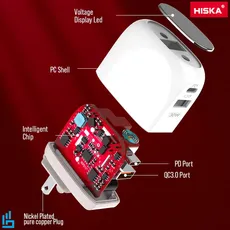 شارژر دیواری هیسکا H115PD HISKA | اکسلنت کالا