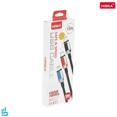 کابل تبدیل تایپ سی TYPE-C LX-833 هیسکا HISKA طول 1 متری | اکسلنت کالا