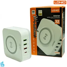 هاب شارژر رومیزی وایرلس 4 پورت الدینیو LDNIO AW004
