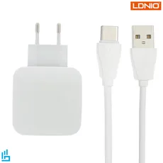 شارژر دیواری الدینیو مدل A3310Q LDNIO به همراه کابل تبدیل USB-C | اکسلنت کالا