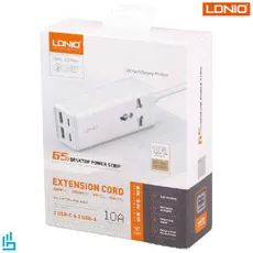 چند راهی برق و شارژر الدینیو LDNIO SC1418 دارای 4 پورت