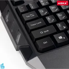 کیبورد سیمی گیمینگ KEG400 هیسکا HISKA