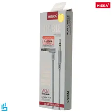 کابل AUX هیسکا مدل W36 طول 1.2 متر | اکسلنت کالا