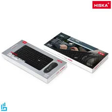 کیبورد و ماوس بیسیم هیسکا مدل MK15W | اکسلنت کالا