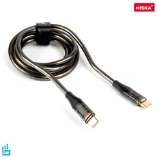 کابل تبدیل تایپ سی به تایپ سی LX-12CC هیسکا HISKA طول 1 متری | اکسلنت کالا