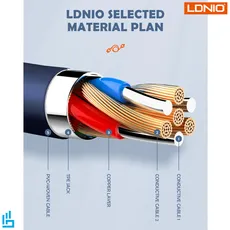 کابل تبدیل تایپ سی LS802 الدینیو LDNIO طول 2 متر | اکسلنت کالا