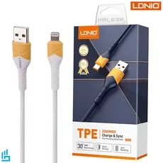 کابل تبدیل لایتنینگ (آیفونی) LS802 الدینیو LDNIO طول 2 متر | اکسلنت کالا