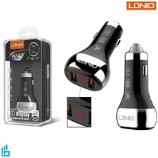 شارژر فندکی الدینیو C2 LDNIO به همراه کابل تبدیل تایپ سی