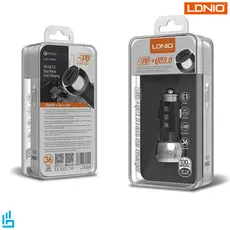 شارژر فندکی الدینیو C1 LDNIO به همراه کابل تبدیل تایپ سی