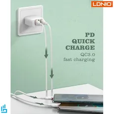 کابل تبدیل لایتنینگ (آیفونی) LS822 الدینیو LDNIO طول 2 متر | اکسلنت کالا