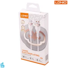 کابل تبدیل لایتنینگ (آیفونی) LS821 الدینیو LDNIO طول 1 متر | اکسلنت کالا
