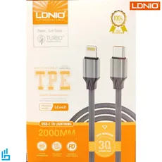 کابل تبدیل تایپ سی به لایتنینگ LC441 الدینیو LDNIO طول 1 متری | اکسلنت کالا
