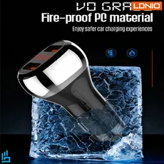 شارژر فندکی الدینیو C2 LDNIO به همراه کابل تبدیل میکرو | اکسلنت کالا