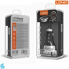 شارژر فندکی الدینیو C2 LDNIO به همراه کابل تبدیل تایپ سی