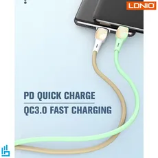 کابل تبدیل لایتنینگ (آیفونی) LS832 الدینیو LDNIO طول 2 متر | اکسلنت کالا