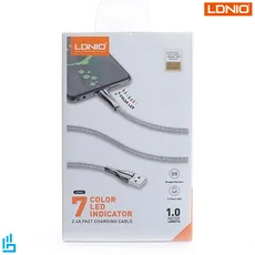 کابل تبدیل لایتنینگ (آیفونی) LS461 الدینیو LDNIO طول 1 متر