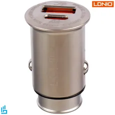 شارژر فندکی LDNIO الدینیو C506Q به همراه کابل تبدیل تایپ سی