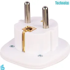 تبدیل برق 3 به 2 تکنوتل سفید TECHNOTEL