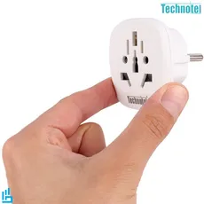 تبدیل برق 3 به 2 تکنوتل سفید TECHNOTEL