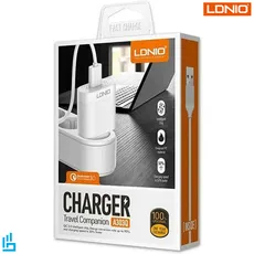 شارژر دیواری الدینیو A303 به همراه کابل تایپ سی LDNIO | اکسلنت کالا