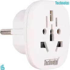 تبدیل برق 3 به 2 تکنوتل سفید TECHNOTEL