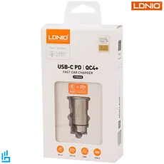 شارژر فندکی LDNIO الدینیو C506Q به همراه کابل تبدیل تایپ سی