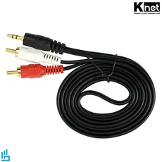 کابل تبدیل 1 به 2 صدا Knet 1.5m کی نت