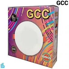 پنل بک لایت 8 وات گرد توکار 3 حالته پرتو درخشان GCC