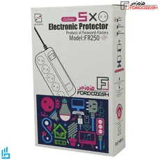 محافظ برق صوتی تصویری 5 خانه فروزش با کابل 1٫8 متری Foroozesh FR250